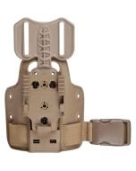 Safariland Single Strap Leg Shroud with Drop Flex Adapter & QLS 22 Receiver Plate for Safariland Holsters - 6004-27-55