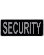 Security Hook & Loop Reflective Black Badge