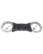 Blueline Rigid Handcuffs, black/silver rigid handcuffs
