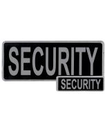Security Hook & Loop Reflective Black Badges - 2 Pack