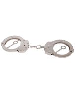 Peerless 700C Chain Link Handcuff. Carbon steel with Nickel finish. The Model 700C features an improved internal lock mechanism for increased tamper resistance, smoother ratcheting action, and greater durability.