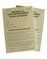 Security & Law Enforcement Compact Pocket Note Book