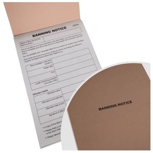 Banning Notice Book - Triplicate 50-entry Forms
