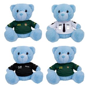 CUSTOMISE ME - Niton999 Kids Blue Service Bear - Ambulance, Paramedic, Police, or Police White Formal Shirt
