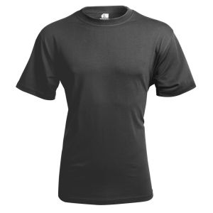 This image shows the front view of a CT Grey Heavyweight T-Shirt. The t-shirt has a clean and simple design with a solid grey colour. It features a ribbed crew neck and short sleeves. The fabric is thick and durable, ideal for tough environments.