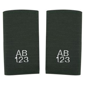 Embroidered Epaulettes - Midnight Green - SLIDER