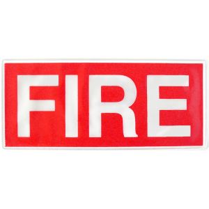 Fire Sew On Reflective Badges