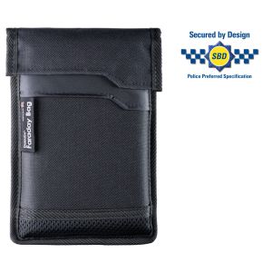 Secured by Design Key Shield Home (KSH) Faraday Pouch for Car Keys & Small Devices – Large Black