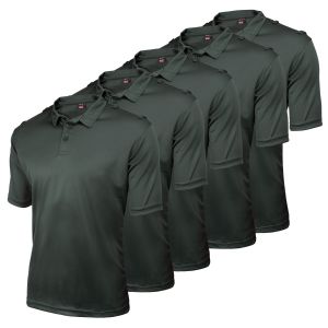 Short Sleeve Comfort Max Polo - Midnight Green – 5 Pack