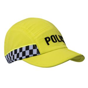 Police Hi-Vis Yellow Foldable Cap