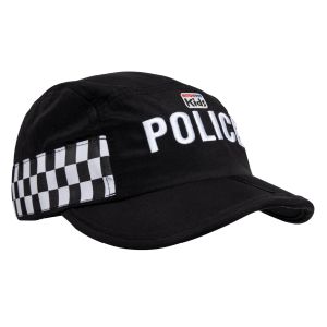 Niton999 Kids Foldable Police Cap – Black