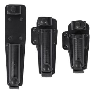 Niton Tactical Friction Lock Baton Holder, black friction lock baton holder, leather baton holder for friction lock batons