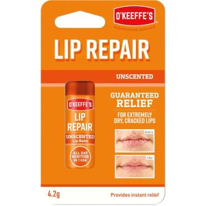 O'Keeffe's Lip Repair Unscented Lip Balm - 4.2g Stick