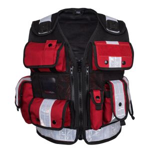 Niton Tactical Multi-Pocket Mesh Vest - Red