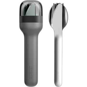 Zoku Reusable Pocket Utensil Set - Charcoal