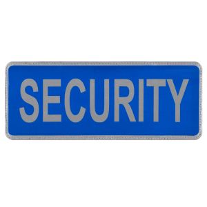 Security Velcro Reflective Blue Badge