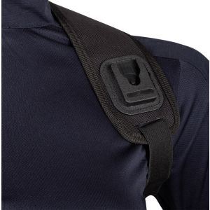 Lightweight Shoulder Click-on Dock Harness – Black Left Shoulder