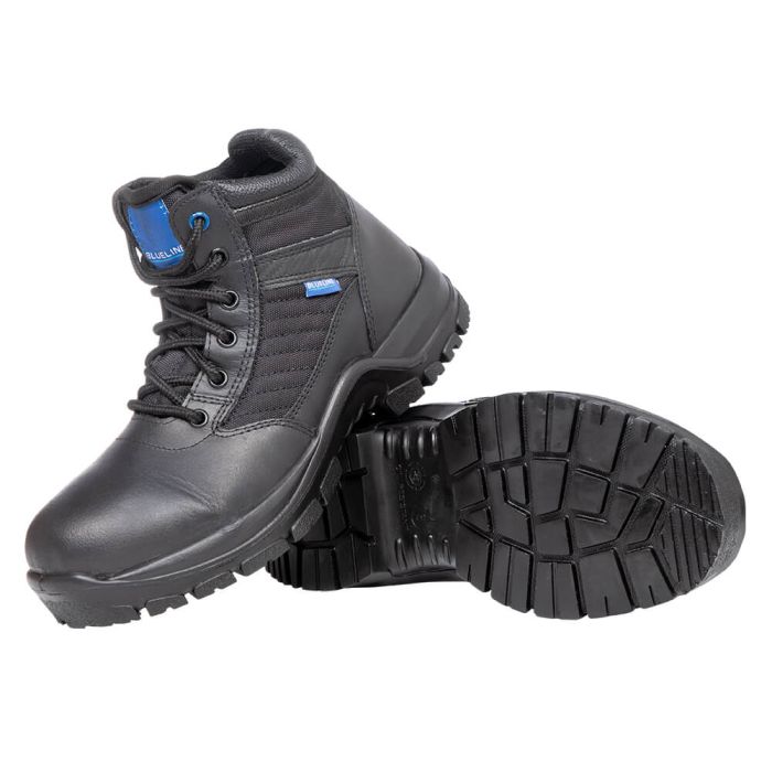 Blueline 5" All Leather Patrol Boots