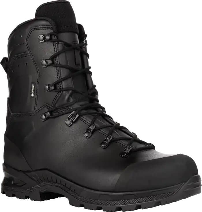 Black Lowa combat MK2 boots